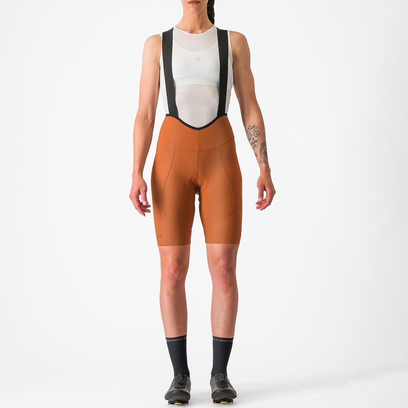 Salopette donna Castelli Espresso DT - Arancio
