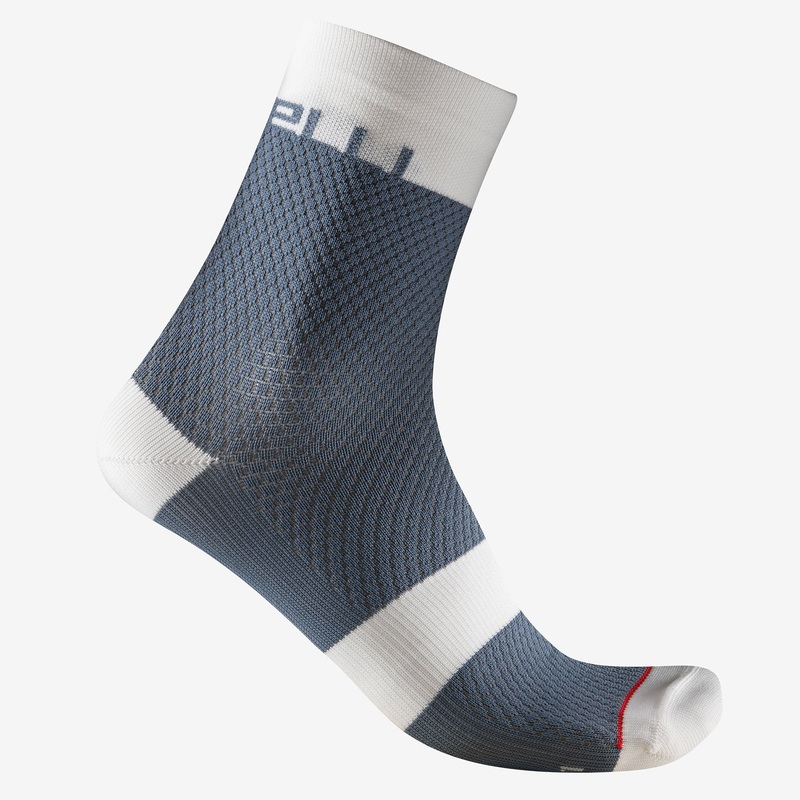 Calze donna Castelli Velocissima 12 - Blu bianco