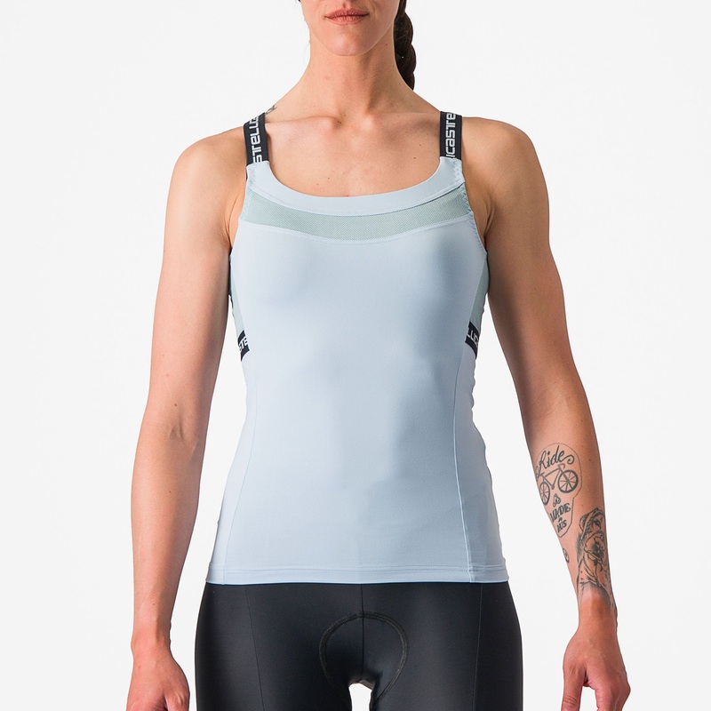 Top donna Castelli Bavette - Azzurro