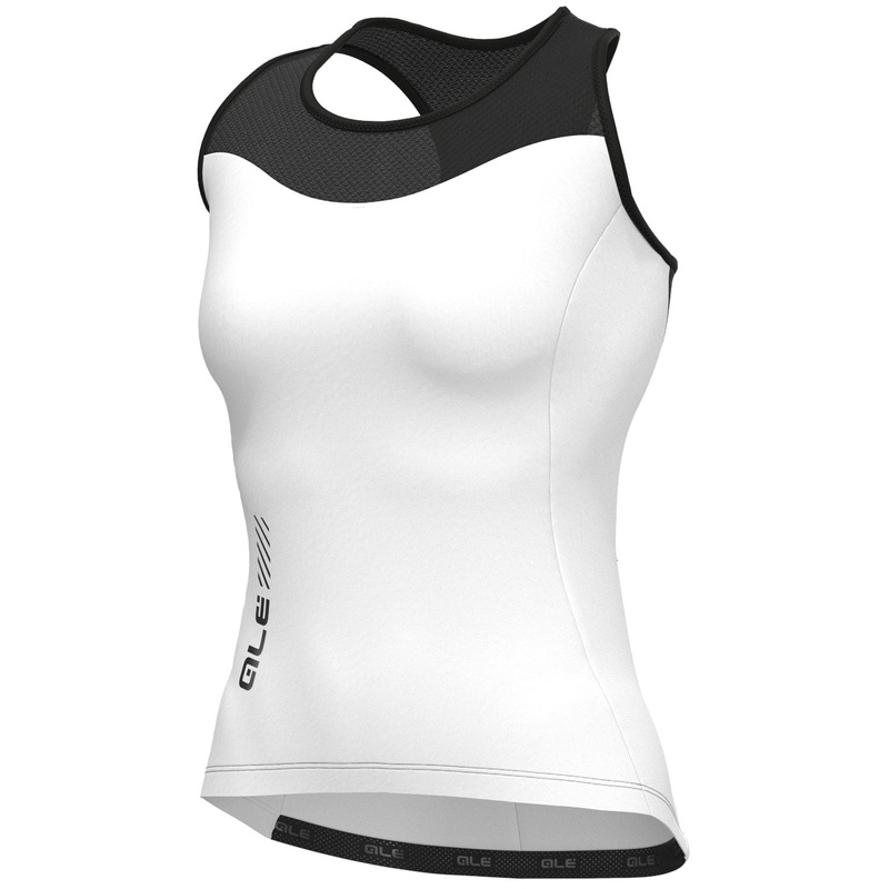 Top donna Ale Pragma Color Block - Bianco