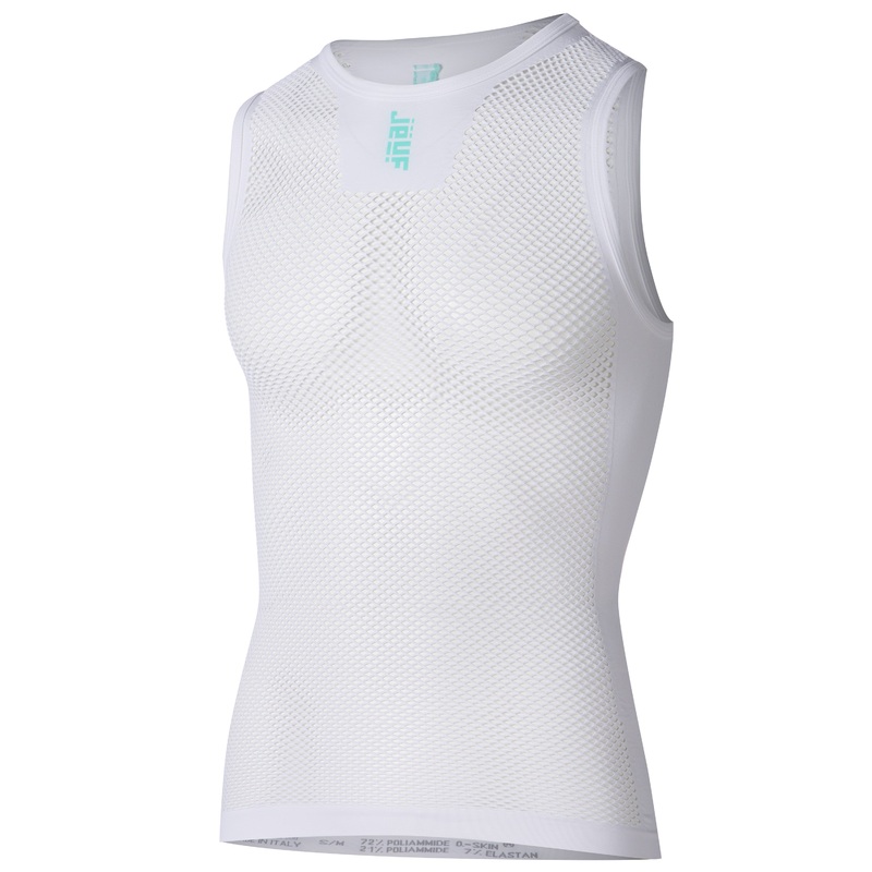 Canotta intima Juf Train senza maniche mesh - Bianco