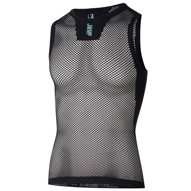 Canotta intima Juf Train senza maniche mesh - Nero