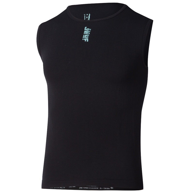 Canotta intima Juf Train senza maniche micromesh -Nero