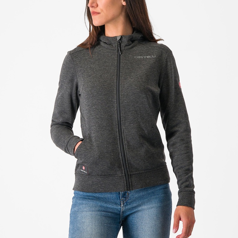Felpa donna Castelli Milano 2 - Grigio