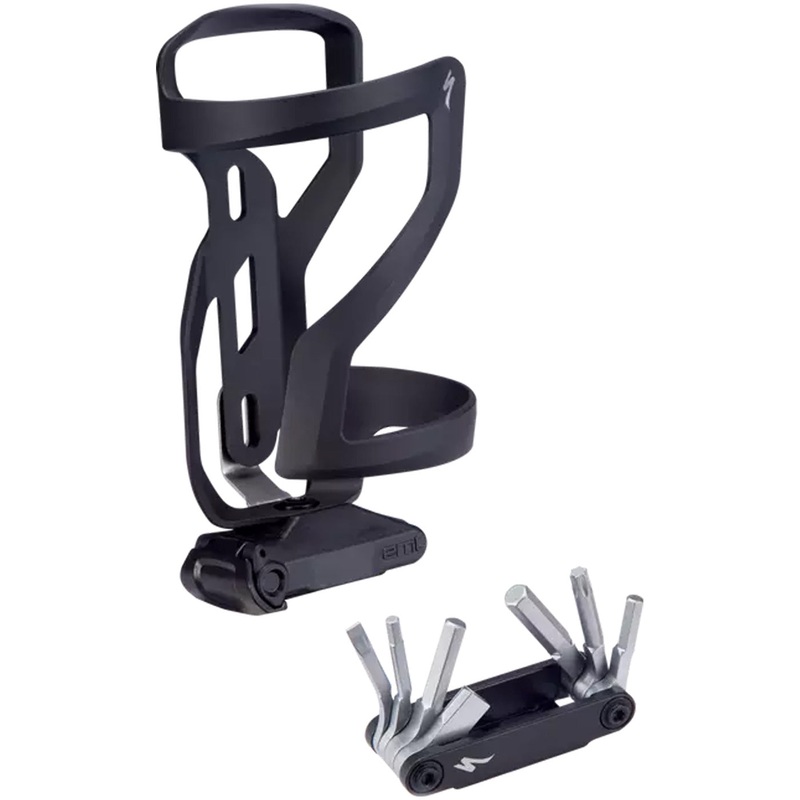 Portaborraccia Specialized Zee Cage 2 Destra con multitool - Nero