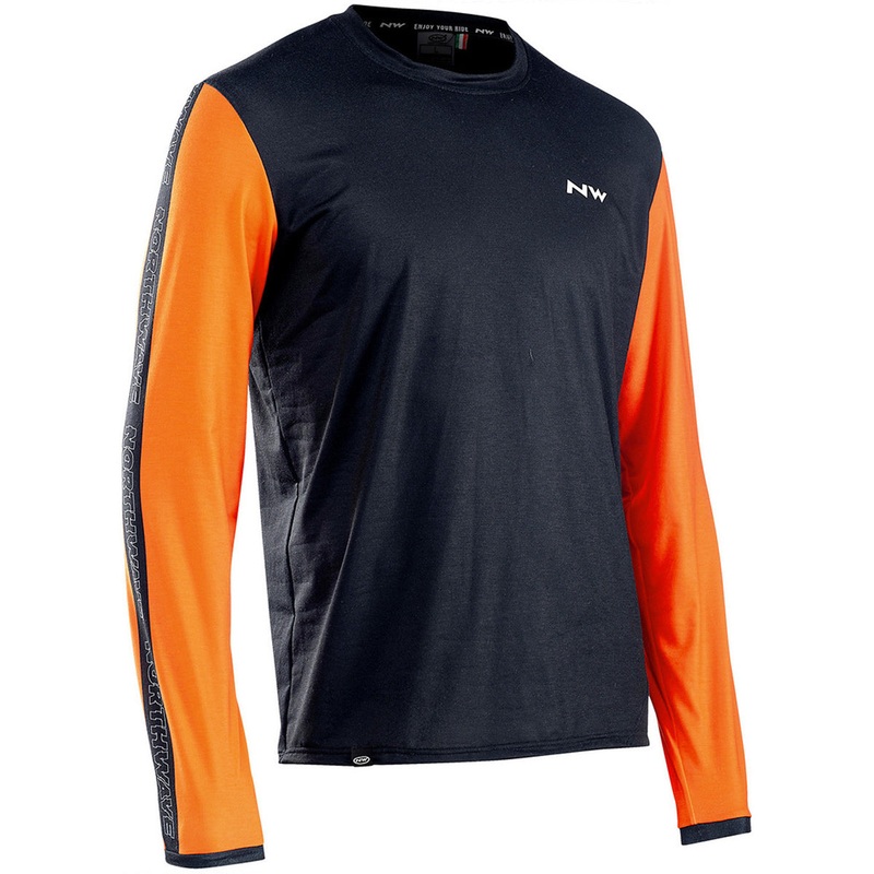 Maglia maniche lunghe Northwave XTrail - Nero arancio