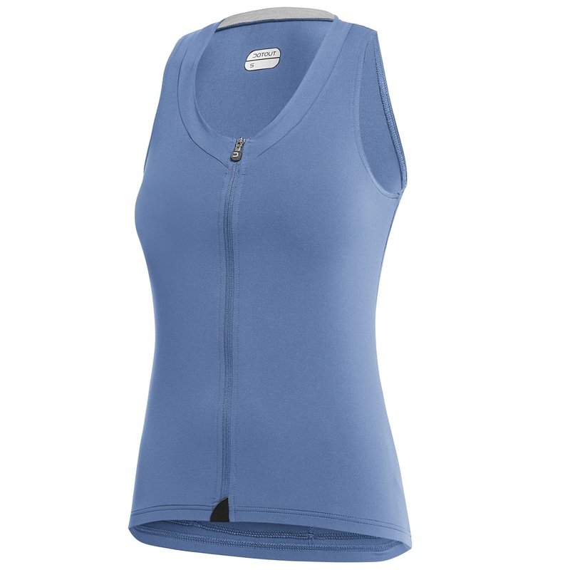 Maglia donna senza maniche Dotout Crew - Azzurro