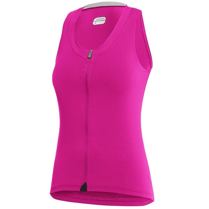 Maglia donna senza maniche Dotout Crew - Fucsia