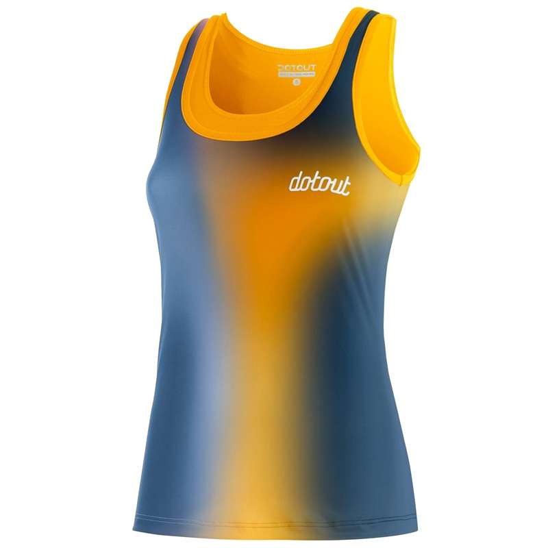 Top donna Dotout Flash - Giallo blu