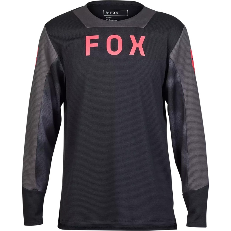 Maglia manica lunga bambino Fox Defend Taunt - Nero