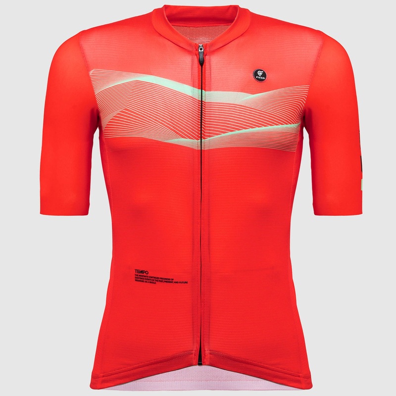 Maglia Pissei Tempo - Rosso verde