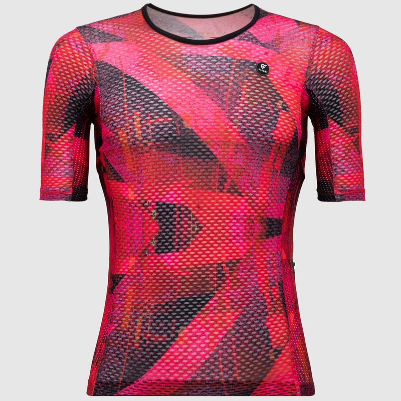 Maglia Pissei Vortice - Rosso nero