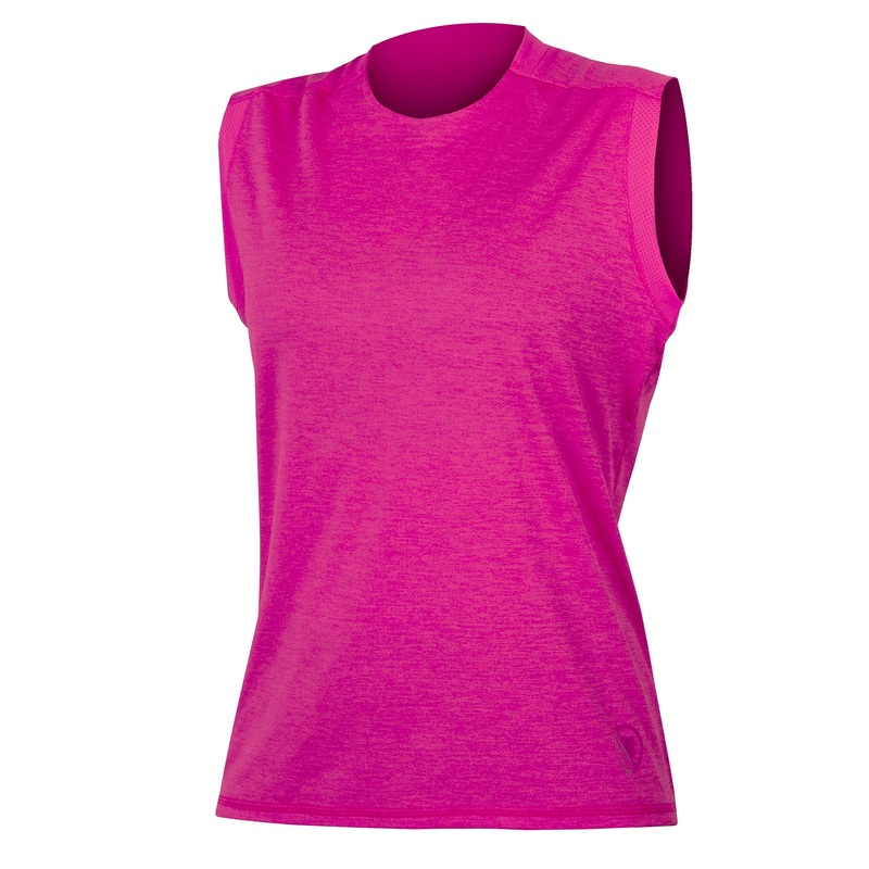 Maglia donna senza maniche Endura Single Track - Rosa