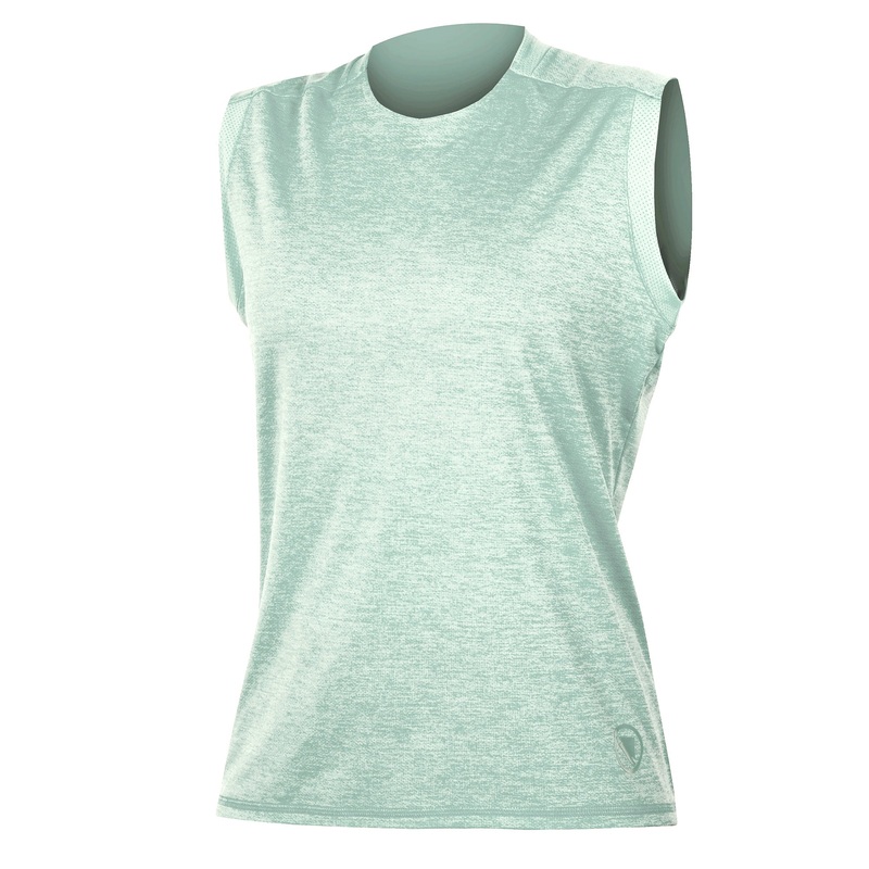 Maglia donna senza maniche Endura Single Track - Verde