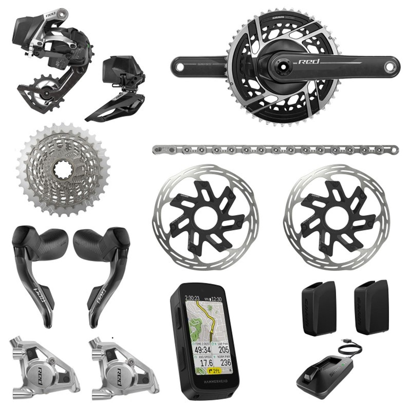 Gruppo SRAM RED AXS E1 Hammerhead 10/30T - 50/37D Power Meter
