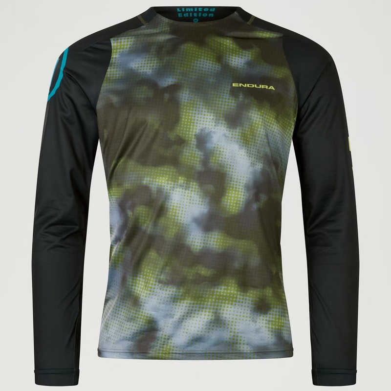 Maglia maniche lunghe Endura Pixel Cloud LTD - Verde