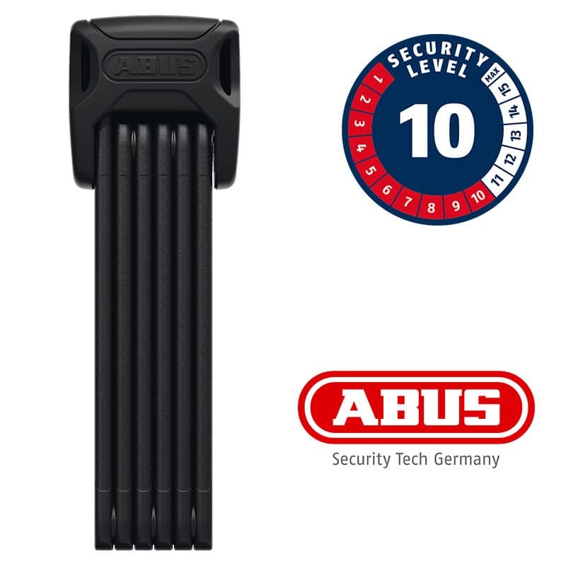 Abus Bordo 6000K XPlus Folding Lock - Keyed, 3'/90cm, Includes SH Bracket