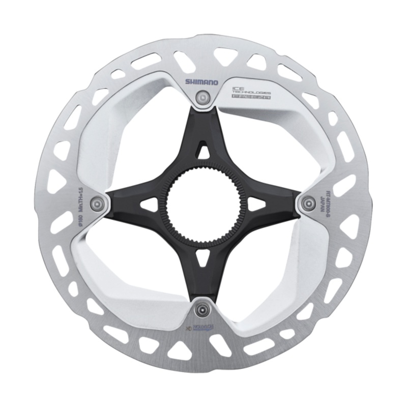 ROTOR FOR DISC BRAKE, RT-MT800, S 160MM, W/LOCK RING (EXTERNAL SPLINE TYPE)