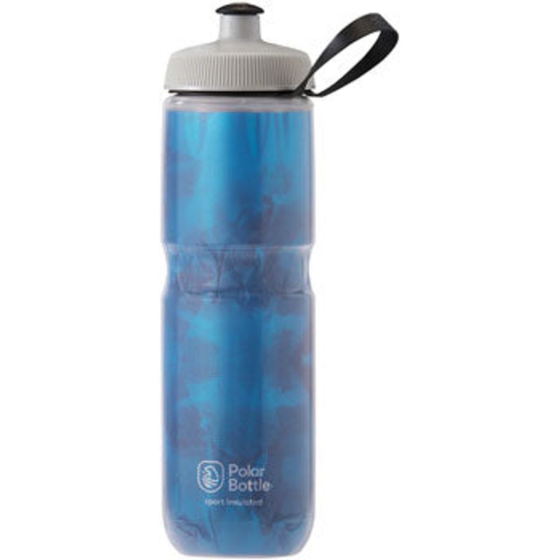Polar Bottles Sport Insulated Fly Dye Water Bottle - 24oz, Electric Blue