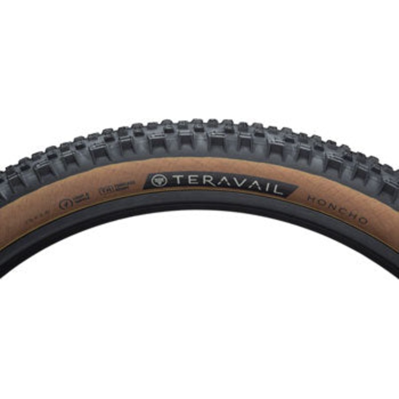 Teravail Honcho Tire - 29 x 2.6, Tubeless, Folding, Tan, Durable, Grip Compound