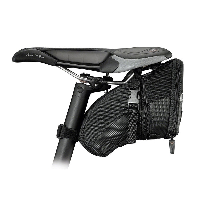 Topeak Aero Wedge Seat Bag - Strap-on, Large, Black