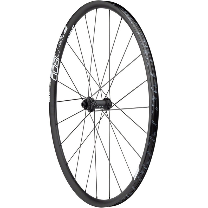 DT Swiss C 1800 Spline Front Wheel 700 12mm 15mm QR x 100mm Center Lock Black