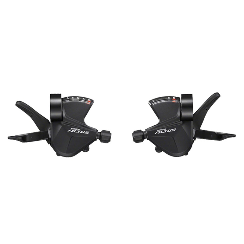 Shimano Altus SL-M2010 3x9-Speed Shift Lever Set, Black