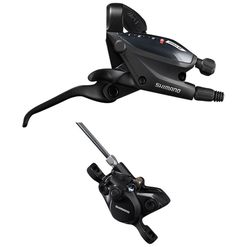Shimano Altus ST-EF505 EZ Fire Plus Lever (Right), 8-Speed and BR-MT200 Caliper (Rear)