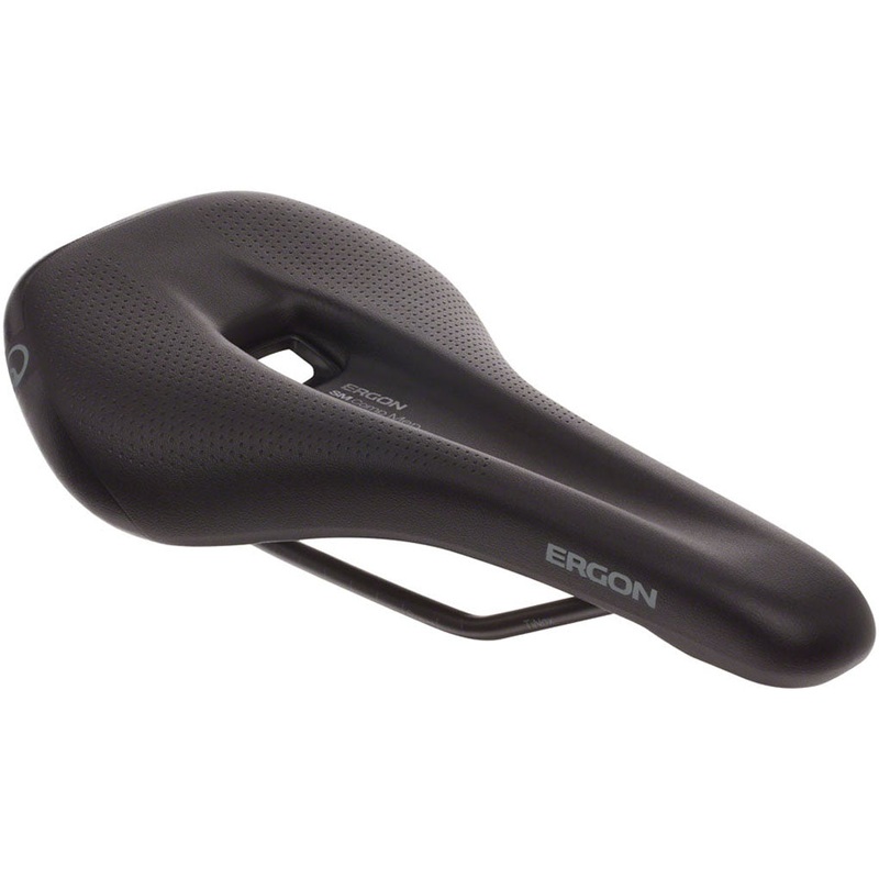 Ergon SM Comp Saddle Steel Stealth Men's Medium Large Synthetic Cut Out