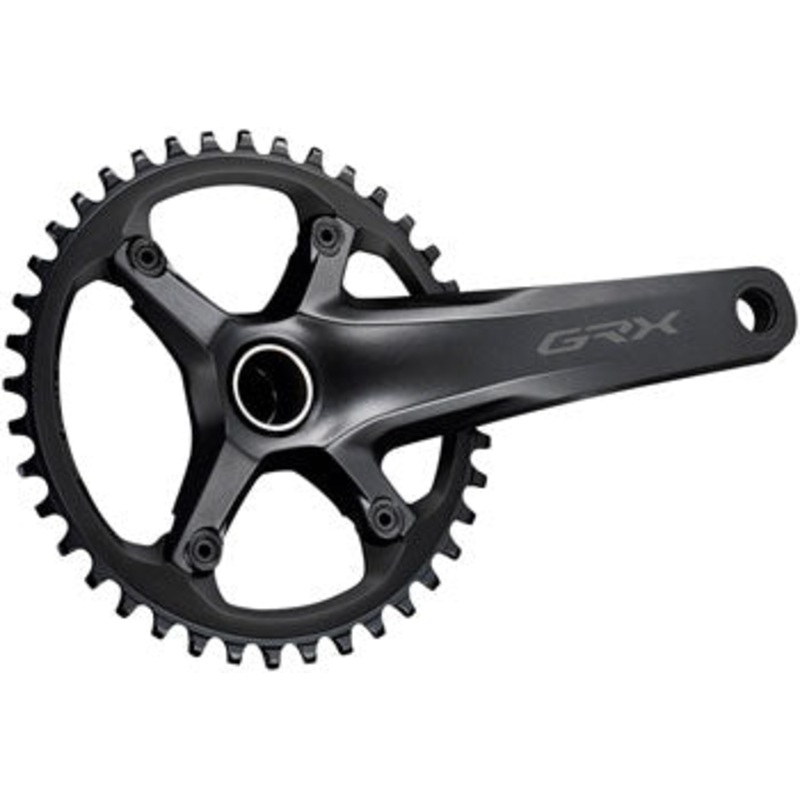 Shimano GRX FC-RX600-1 Crankset - 172.5mm, 11-Speed, 40t, 110 BCD, Hollowtech II Spindle Interface, Black
